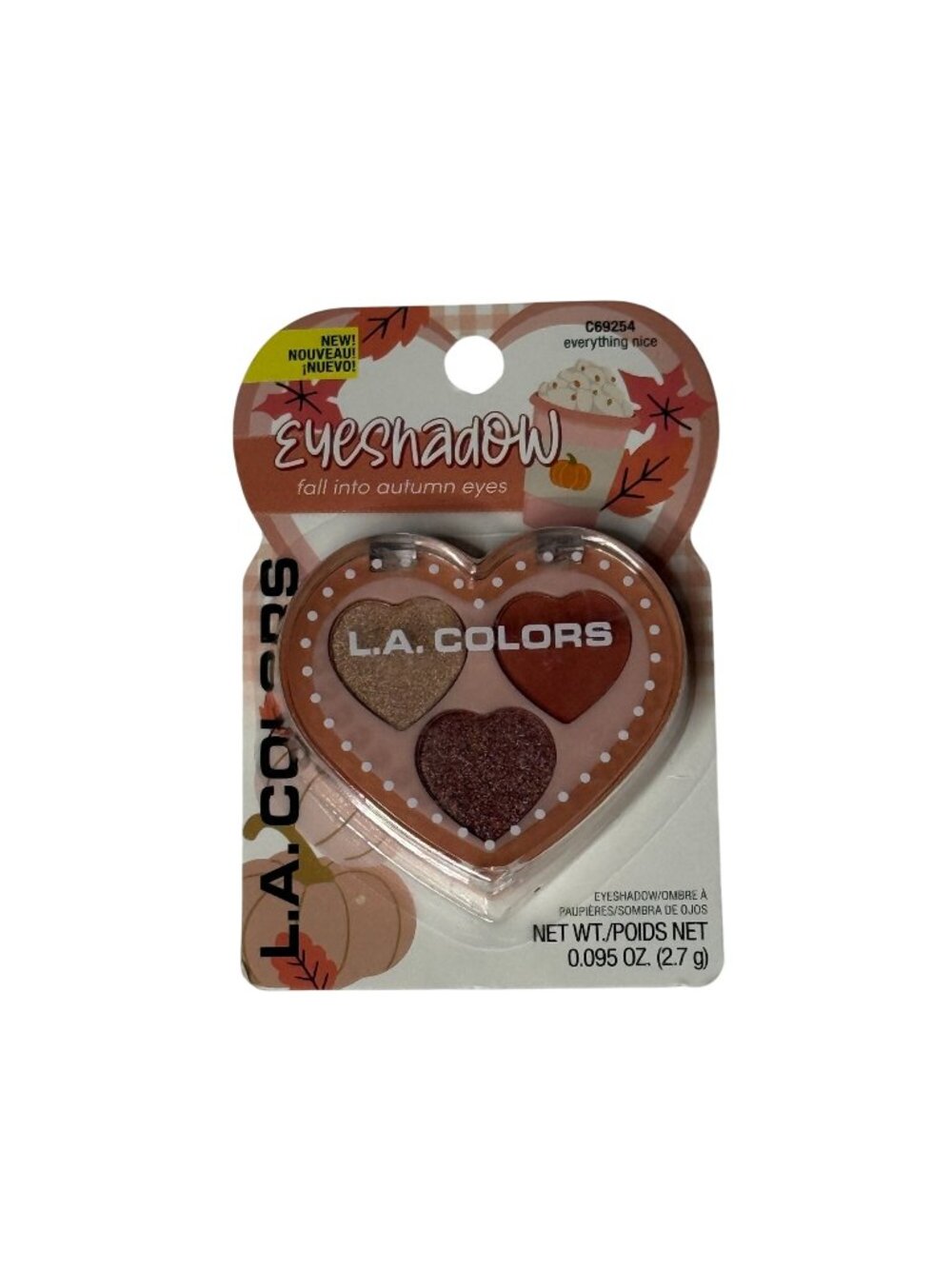L.A. Colors Everything Nice Fall Eyeshadow Palette Autumn Neutrals New